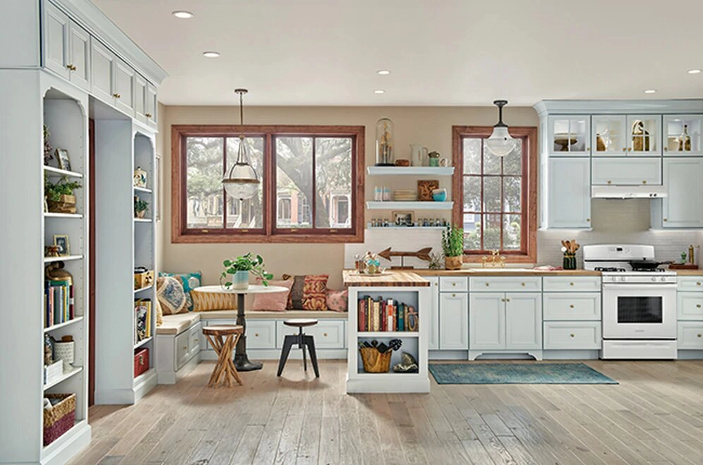 A well decorated kitchen